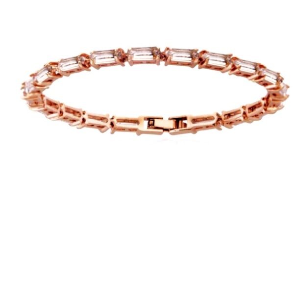 Bracelet en or rose et pierres de Morganite